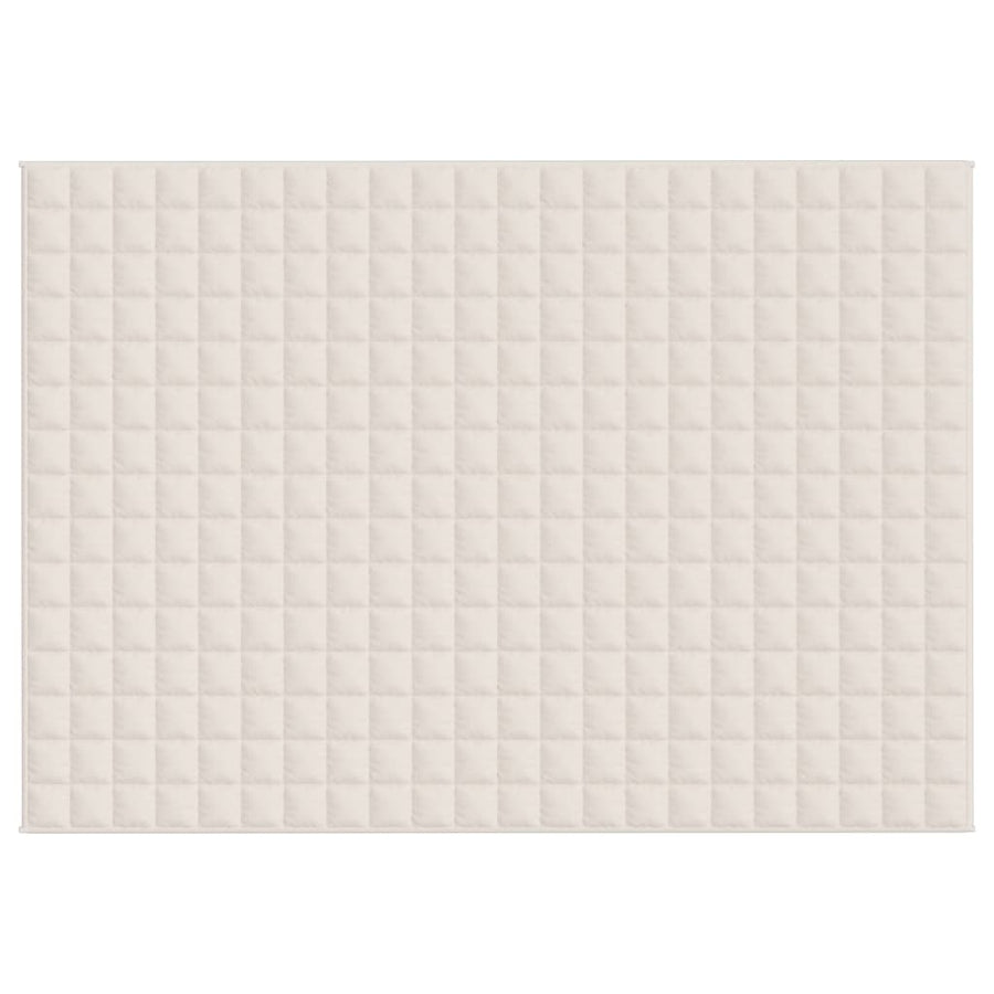 Verzwaringsdeken 155X220 Cm 11 Kg Stof Lichtcrèmekleurig Crème