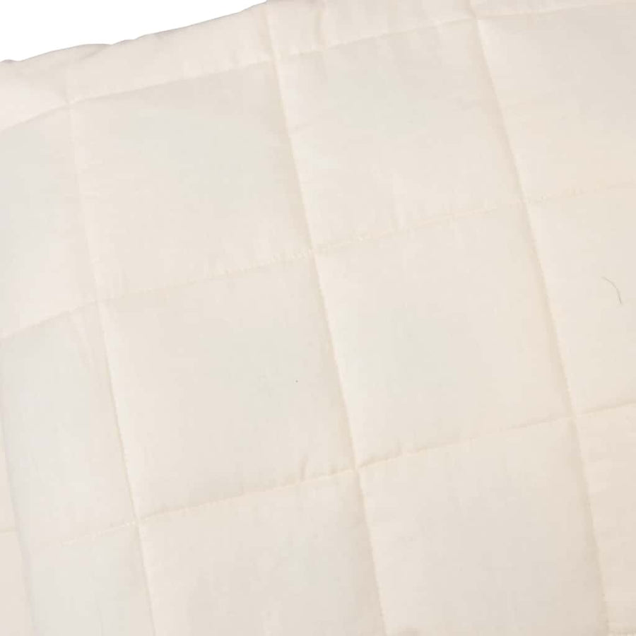 Verzwaringsdeken 155X220 Cm 11 Kg Stof Lichtcrèmekleurig Crème
