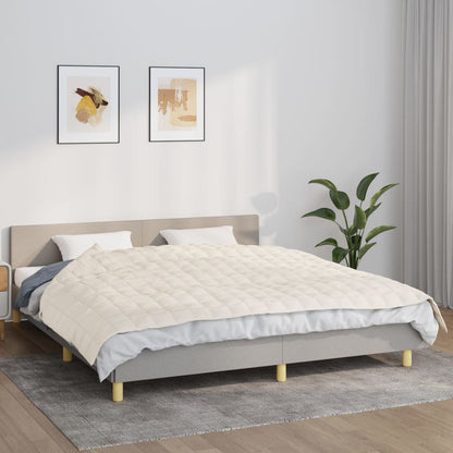 Verzwaringsdeken 155X220 Cm 11 Kg Stof Lichtcrèmekleurig Crème