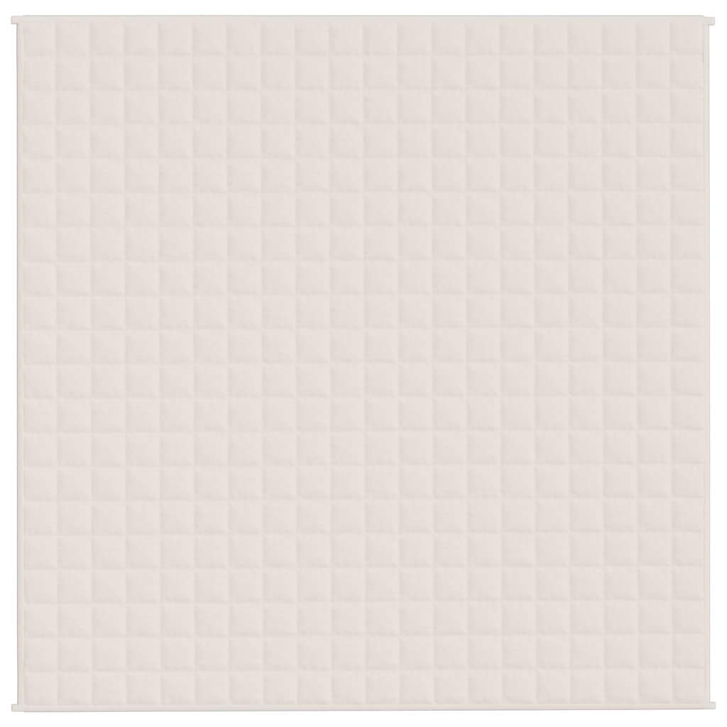Verzwaringsdeken 200x200 cm 13 kg stof lichtcrèmekleurig 13 kg 200 x 200 cm
