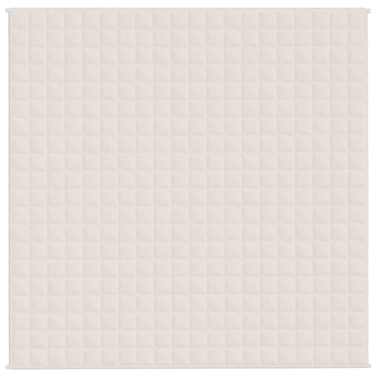 Verzwaringsdeken 200x200 cm 13 kg stof lichtcrèmekleurig 13 kg 200 x 200 cm