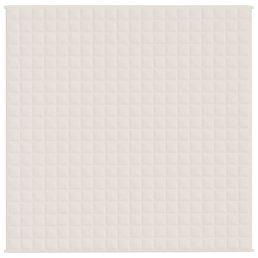 Verzwaringsdeken 200x200 cm 13 kg stof lichtcrèmekleurig 13 kg 200 x 200 cm