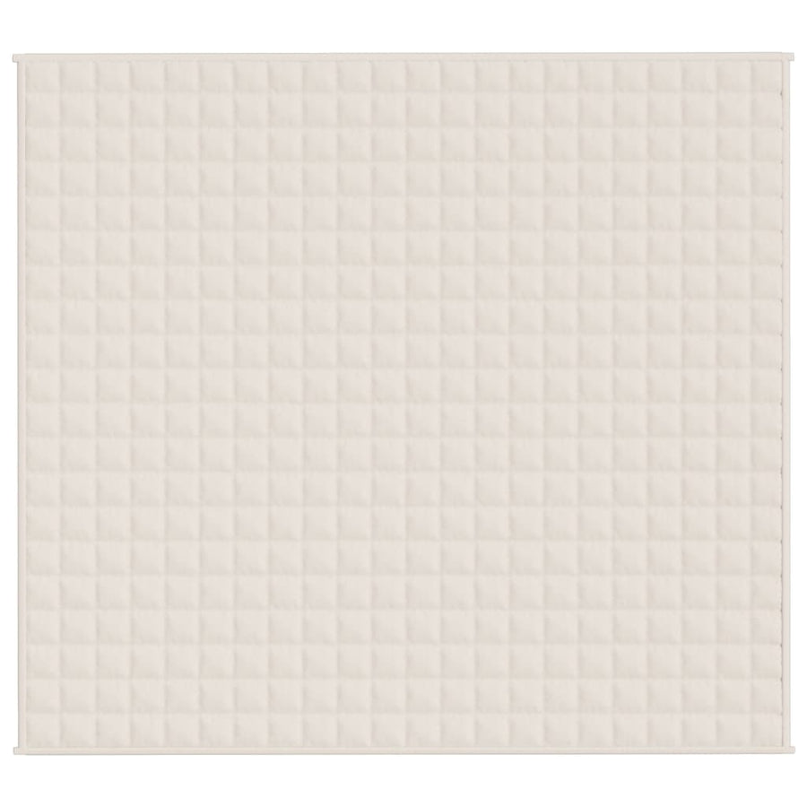 Verzwaringsdeken 200x225 cm 9 kg stof lichtcrèmekleurig 9 kg 200 x 225 cm