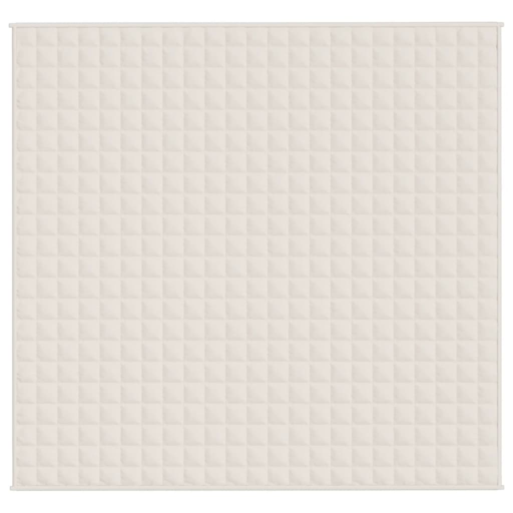 Verzwaringsdeken 220x235 cm 15 kg stof lichtcrèmekleurig 15 kg 220 x 235 cm