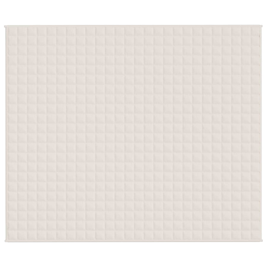 Verzwaringsdeken 220x260 cm 11 kg stof lichtcrèmekleurig 11 kg 220 x 260 cm