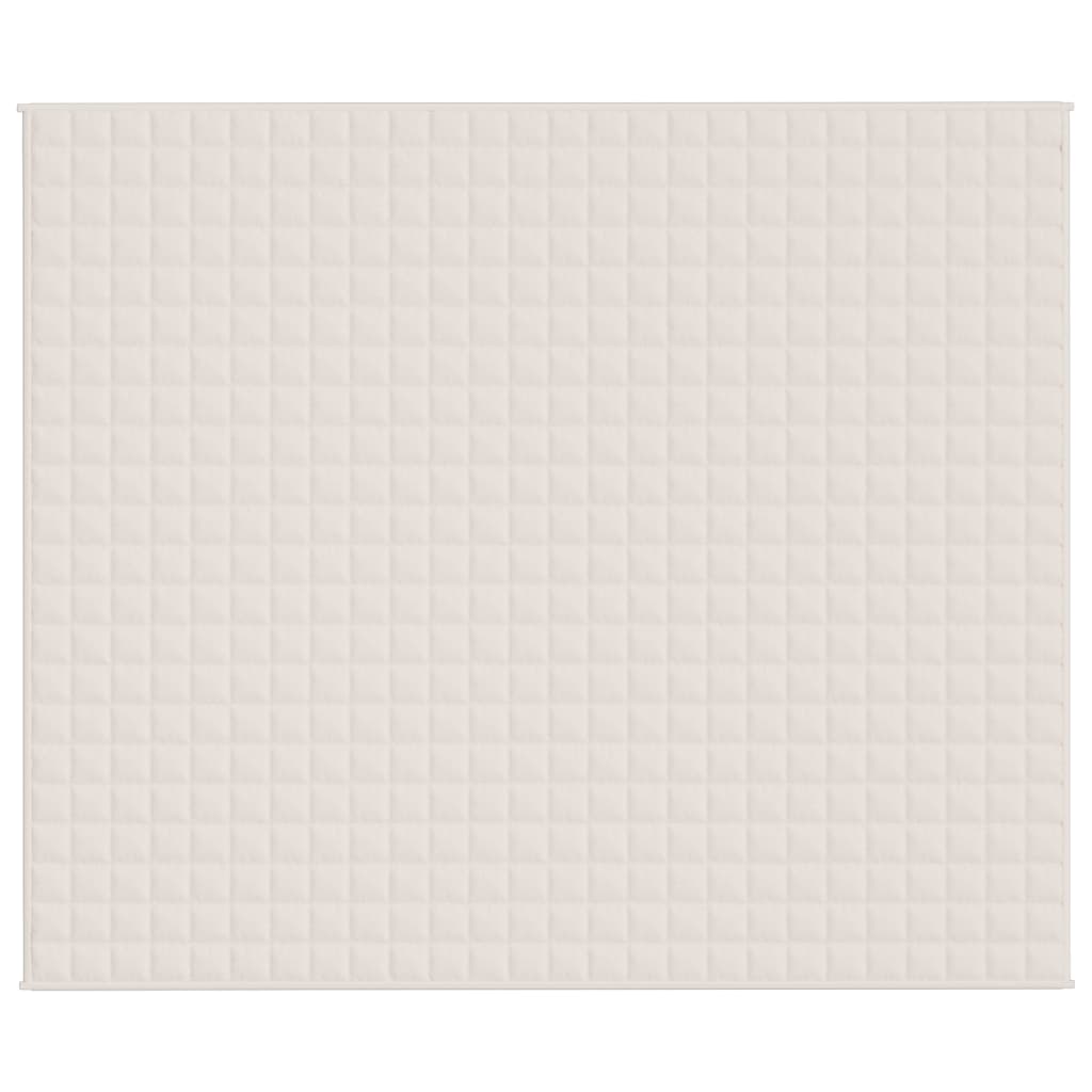 Verzwaringsdeken 220x260 cm 15 kg stof lichtcrèmekleurig 15 kg 220 x 260 cm