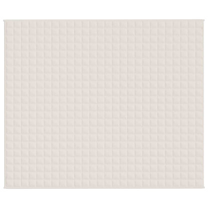 Verzwaringsdeken 220x260 cm 15 kg stof lichtcrèmekleurig 15 kg 220 x 260 cm