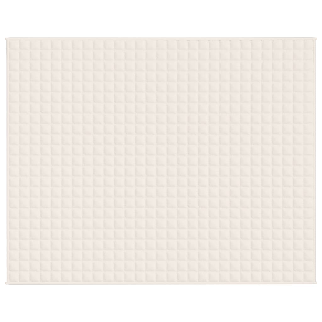 Verzwaringsdeken 5 Kg Stof Lichtkleurig Crème 15 kg 235 x 290 cm