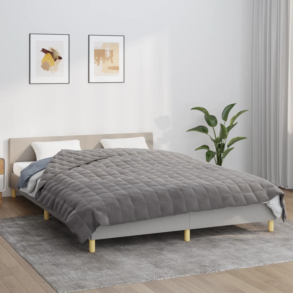 Verzwaringsdeken 220x235 cm 11 kg stof grijs 11 kg 220 x 235 cm