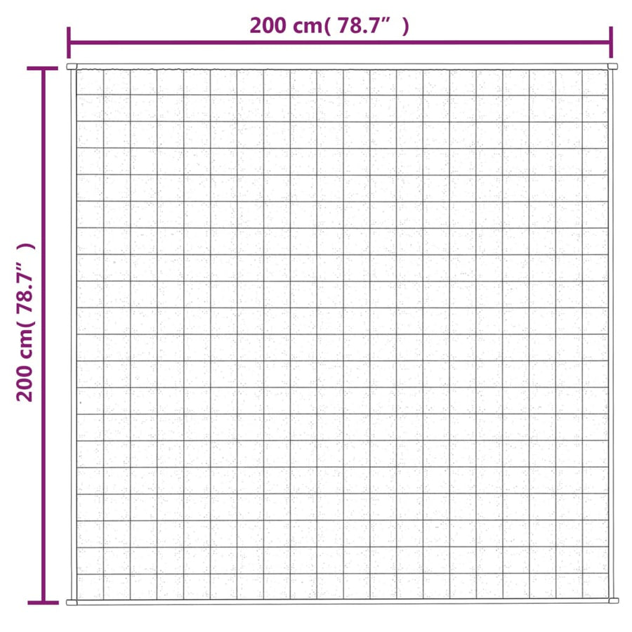 Verzwaringsdeken Stof Blauw 9 kg 200 x 200 cm