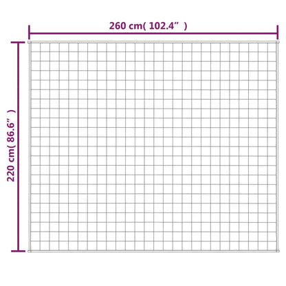 Verzwaringsdeken Kg Stof Blauw 11 kg 220 x 260 cm