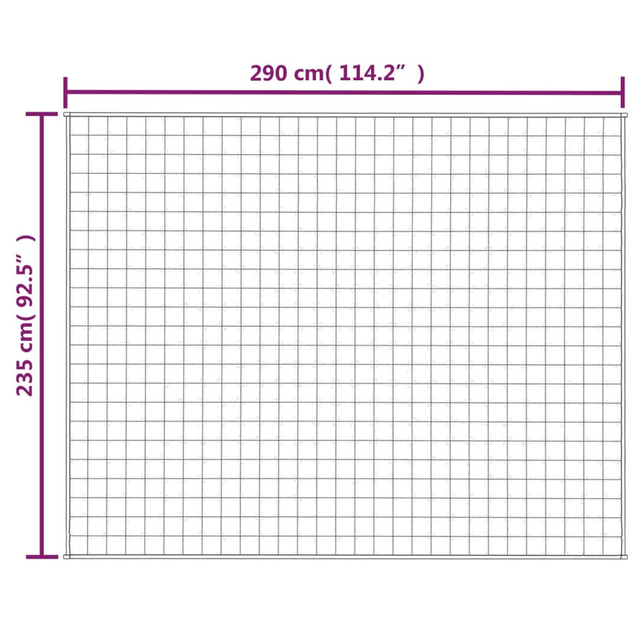 Verzwaringsdeken Stof Blauw 15 kg 235 x 290 cm