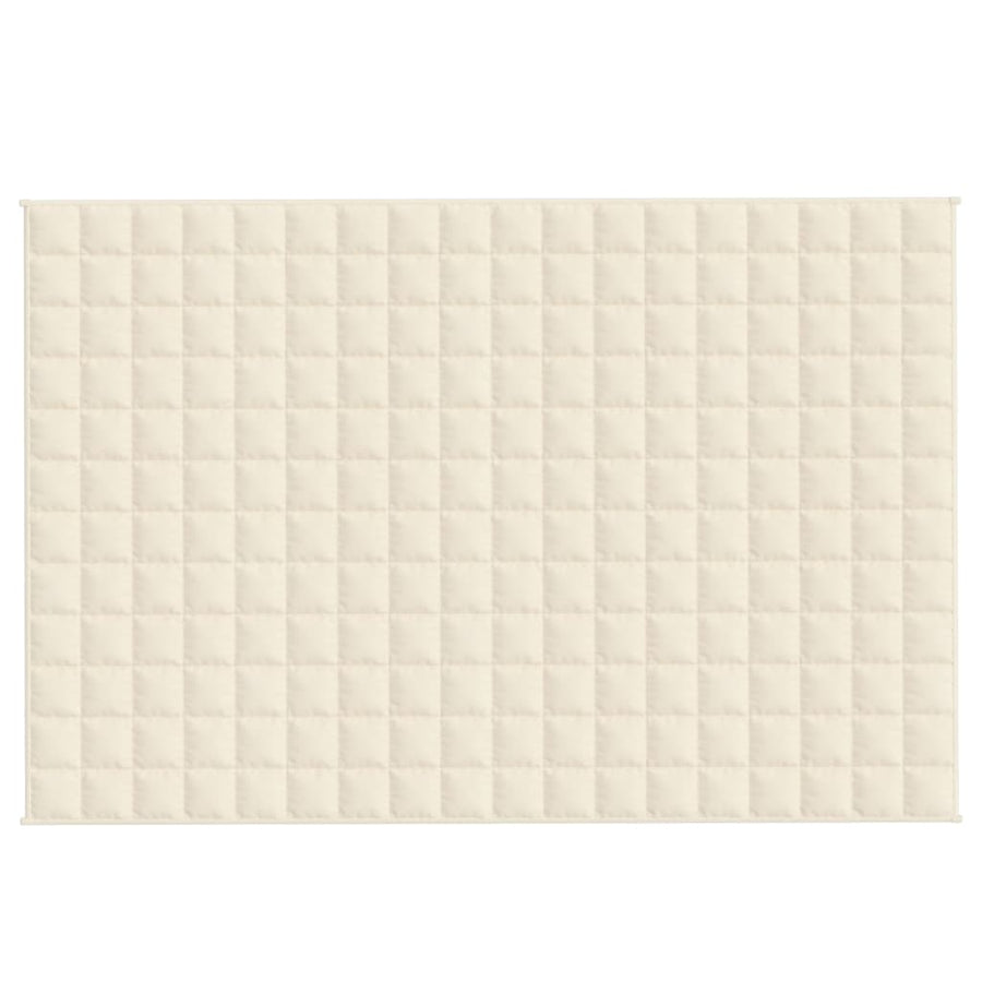 Verzwaringsdeken Stof Lichtkleurig Crème 9 kg 120 x 180 cm
