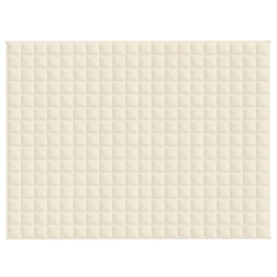 Verzwaringsdeken Stof Lichtkleurig Crème 7 kg 150 x 200 cm