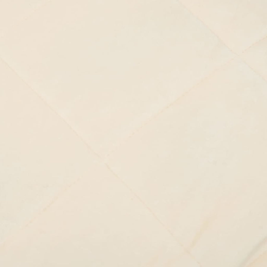 Verzwaringsdeken Stof Lichtkleurig Crème 7 kg 150 x 200 cm