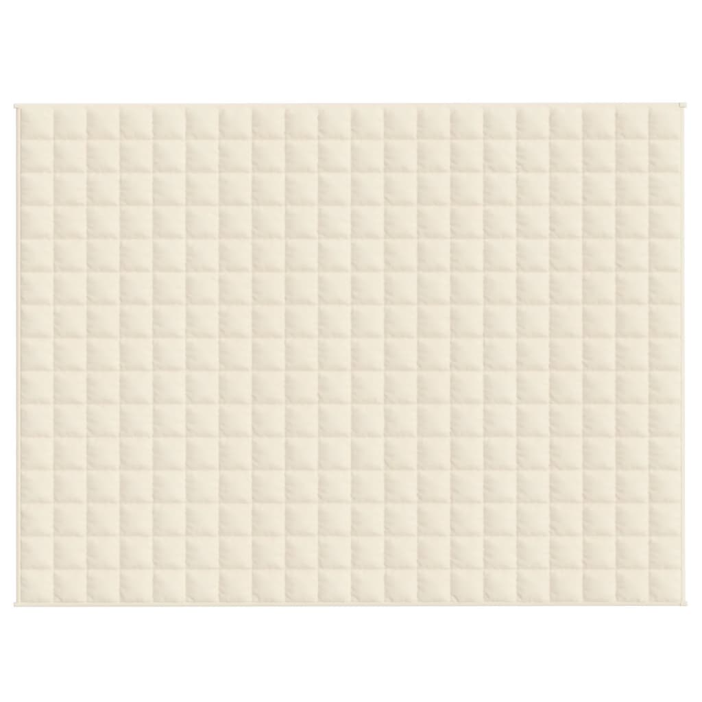 Verzwaringsdeken 150x200 cm 11 kg stof lichtcrèmekleurig 11 kg 150 x 200 cm