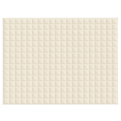 Verzwaringsdeken 150x200 cm 11 kg stof lichtcrèmekleurig 11 kg 150 x 200 cm