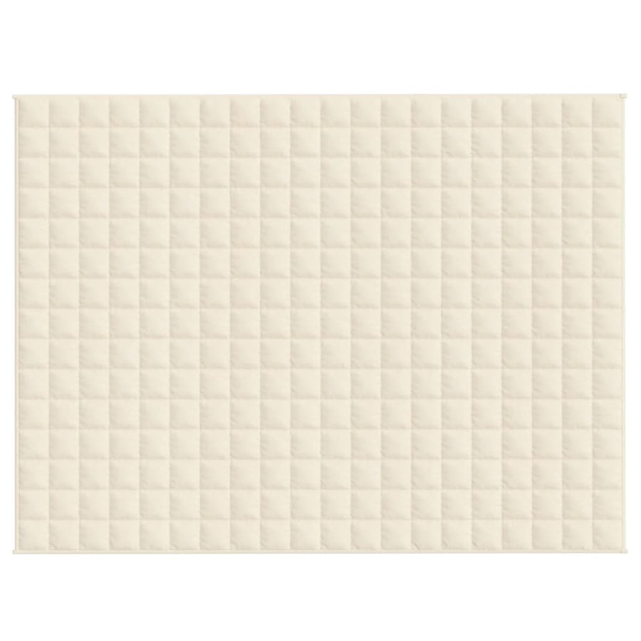 Verzwaringsdeken 150x200 cm 11 kg stof lichtcrèmekleurig 11 kg 150 x 200 cm