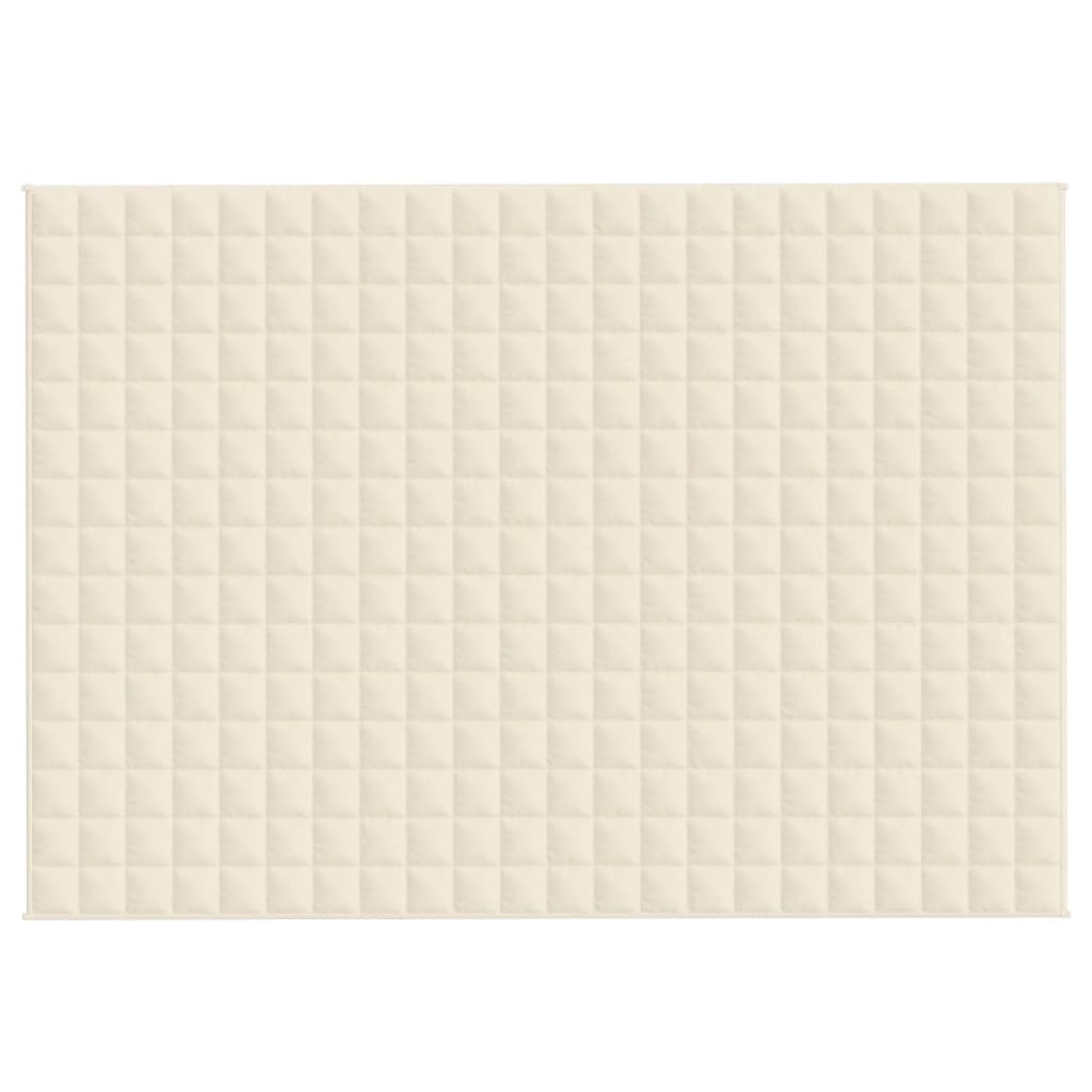 Verzwaringsdeken Stof Lichtkleurig Crème 7 kg 155 x 220 cm