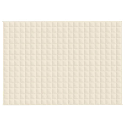 Verzwaringsdeken Stof Lichtkleurig Crème 7 kg 155 x 220 cm