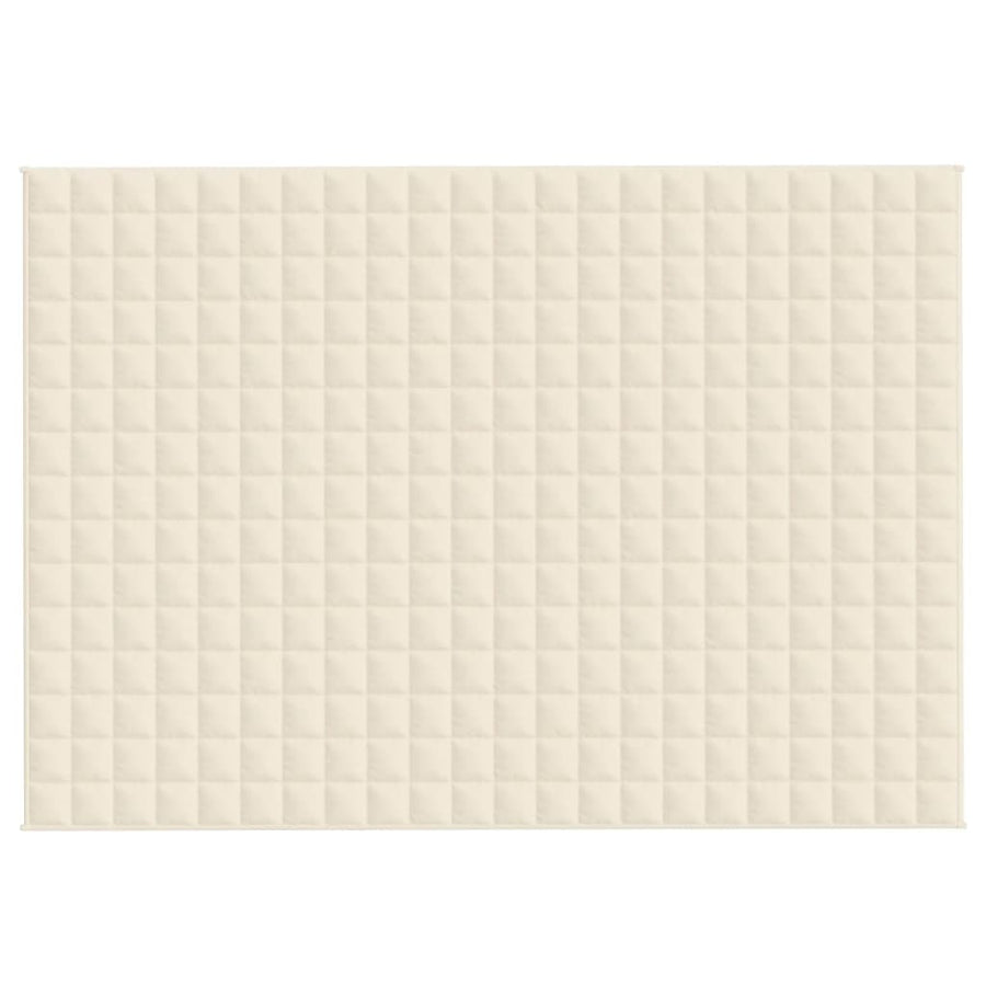 Verzwaringsdeken Stof Lichtkleurig Crème 7 kg 155 x 220 cm