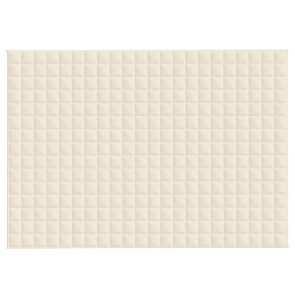 Verzwaringsdeken 155x220 cm 11 kg stof lichtcrèmekleurig 11 kg 155 x 220 cm