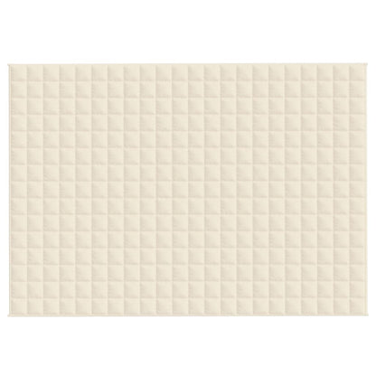 Verzwaringsdeken 155x220 cm 11 kg stof lichtcrèmekleurig 11 kg 155 x 220 cm
