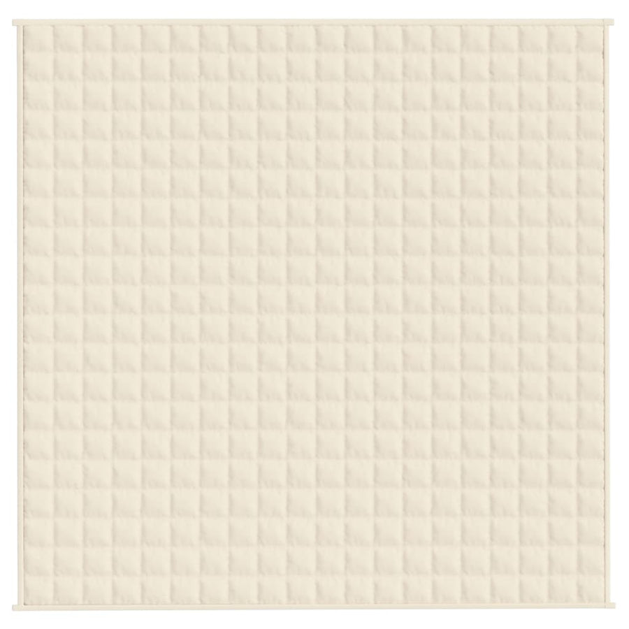 Verzwaringsdeken Stof Lichtkleurig Crème 9 kg 200 x 200 cm