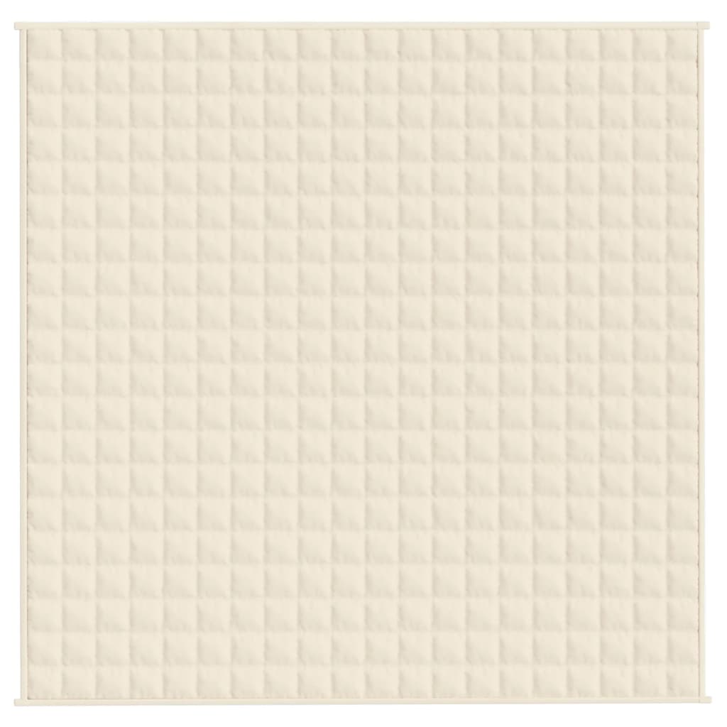 Verzwaringsdeken 200x200 cm 13 kg stof lichtcrèmekleurig 13 kg 200 x 200 cm