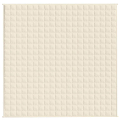 Verzwaringsdeken 200x200 cm 13 kg stof lichtcrèmekleurig 13 kg 200 x 200 cm