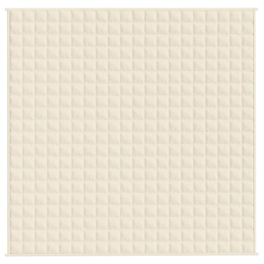 Verzwaringsdeken 200x200 cm 13 kg stof lichtcrèmekleurig 13 kg 200 x 200 cm