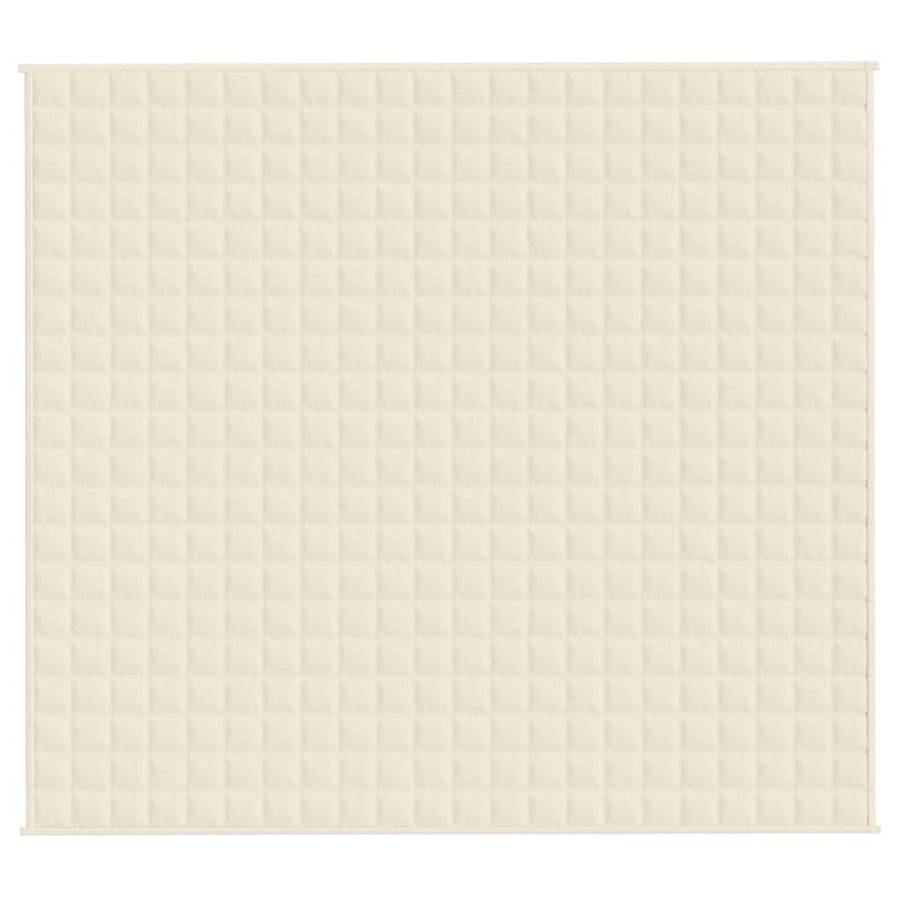 Verzwaringsdeken Stof Lichtkleurig Crème 9 kg 200 x 225 cm