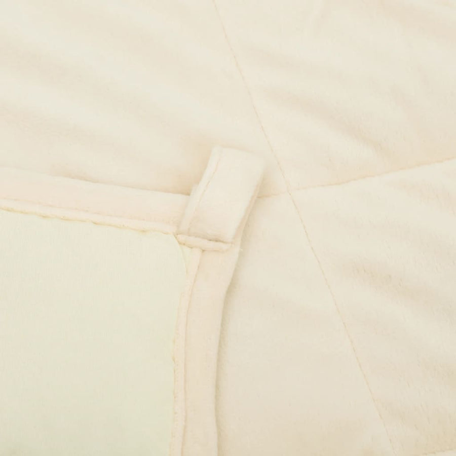 Verzwaringsdeken Stof Lichtkleurig Crème 9 kg 200 x 225 cm