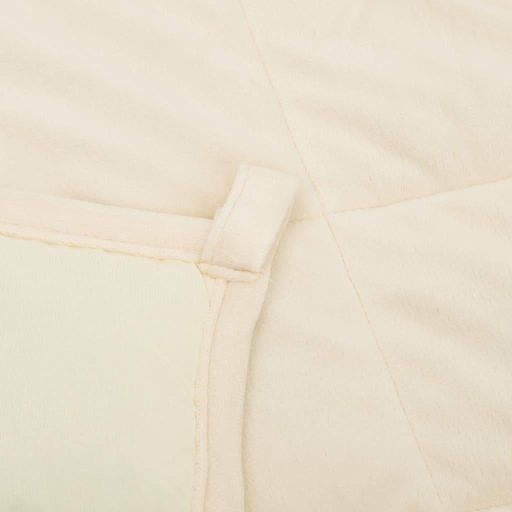 Verzwaringsdeken 5 Kg Stof Lichtkleurig Crème 15 kg 220 x 235 cm