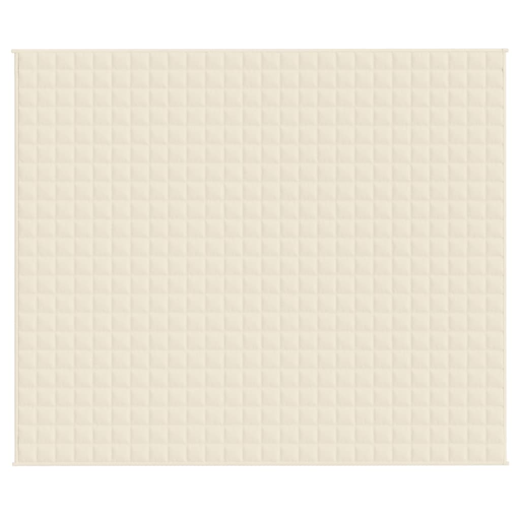 Verzwaringsdeken 220x260 cm 11 kg stof lichtcrèmekleurig 11 kg 220 x 260 cm
