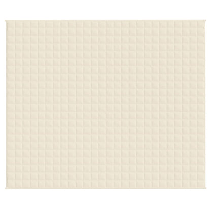 Verzwaringsdeken 220x260 cm 11 kg stof lichtcrèmekleurig 11 kg 220 x 260 cm