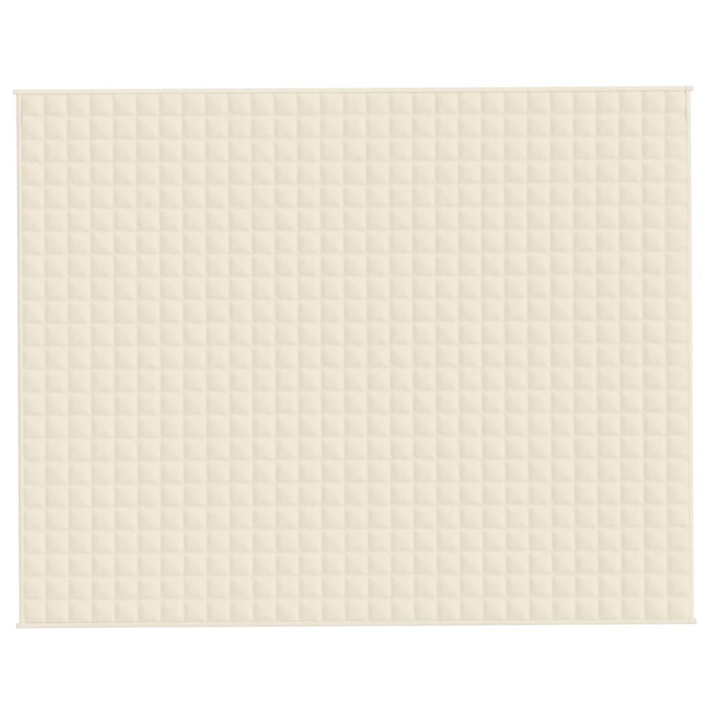 Verzwaringsdeken 235X290 Cm 11 Kg Stof Lichtcrèmekleurig 235 x 290 cm