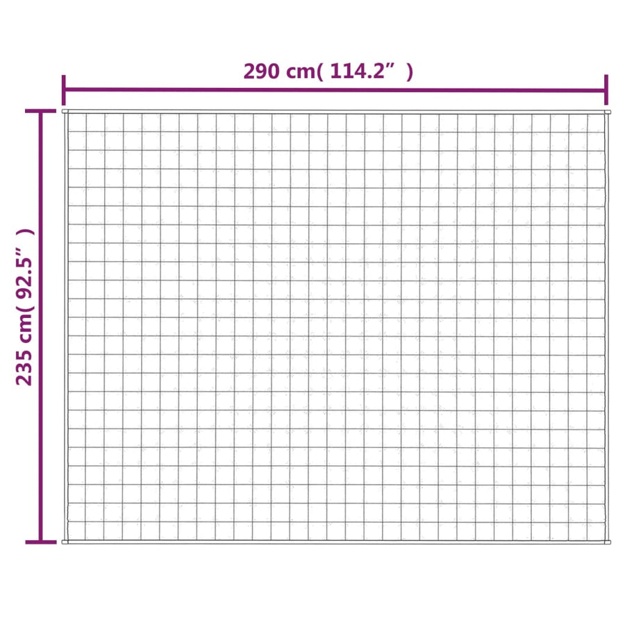Verzwaringsdeken 235X290 Cm 11 Kg Stof Lichtcrèmekleurig 235 x 290 cm