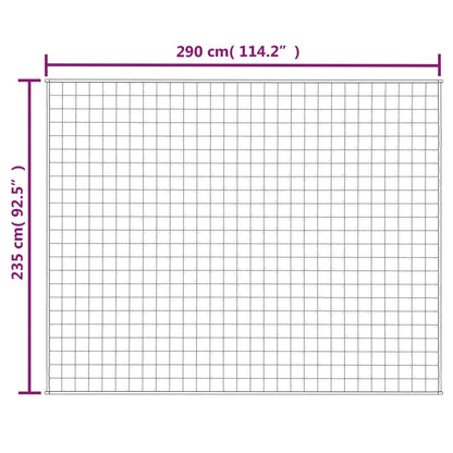 Verzwaringsdeken 235x290 cm 15 kg stof lichtcrèmekleurig 15 kg 235 x 290 cm