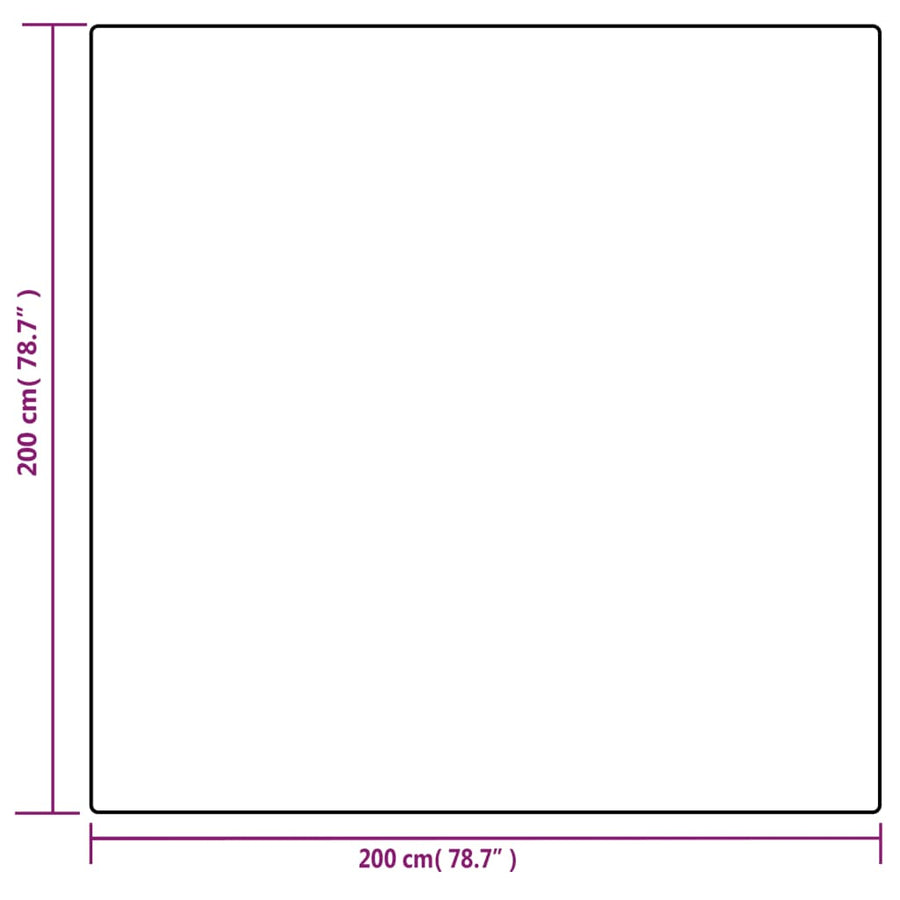 Verzwaringsdeken met hoes 200x200 cm 9 kg stof grijs 9 kg 200x200 cm