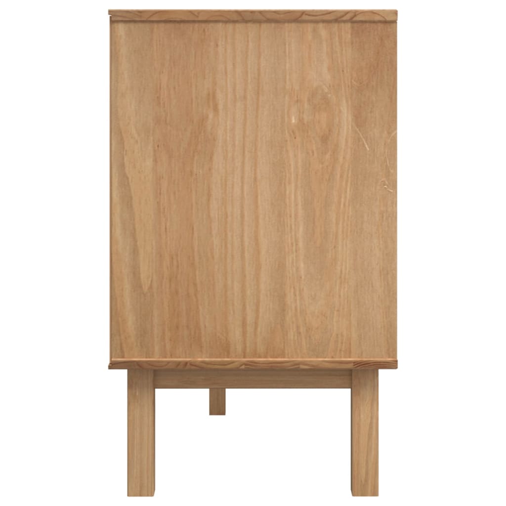Dressoir Otta 114X43X73,5 Cm Massief Grenenhout Bruin en wit