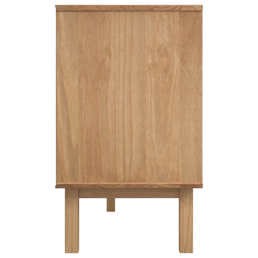 Dressoir Otta 114X43X73,5 Cm Massief Grenenhout Bruin en wit