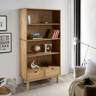 Bookcase OTTA 2 drawers solid pine wood