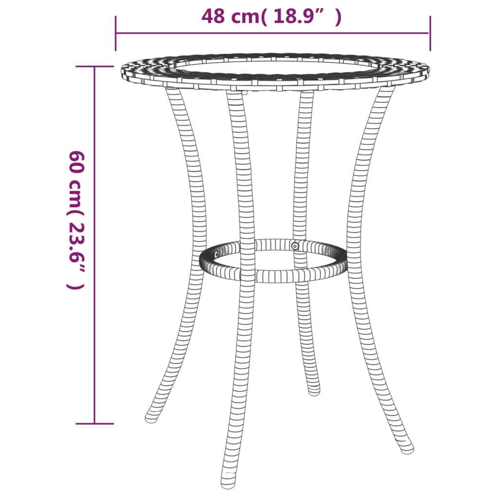 -Delige Loungeset Met Kussens L-Vormig Poly Rattan Grijs