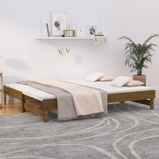 Slaapbank grenenhout honingbruin 202x104 cm
