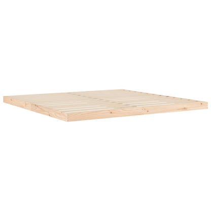 Bedframe Massief Grenenhout 200 x 200 cm Naturel