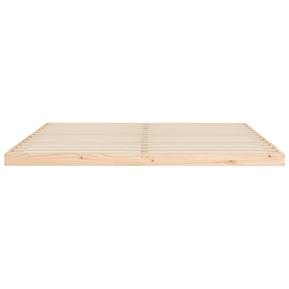 Bedframe Massief Grenenhout 200 x 200 cm Naturel