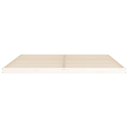 Bedframe Massief Grenenhout 200 x 200 cm Wit