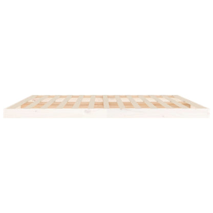 Bedframe Massief Grenenhout 200 x 200 cm Wit