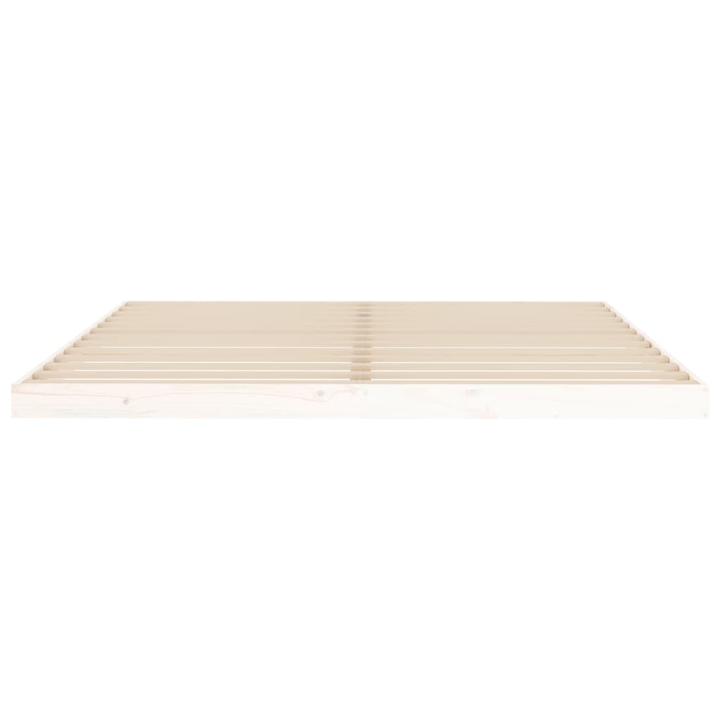 Bedframe Massief Grenenhout Super King 180 x 200 cm Wit